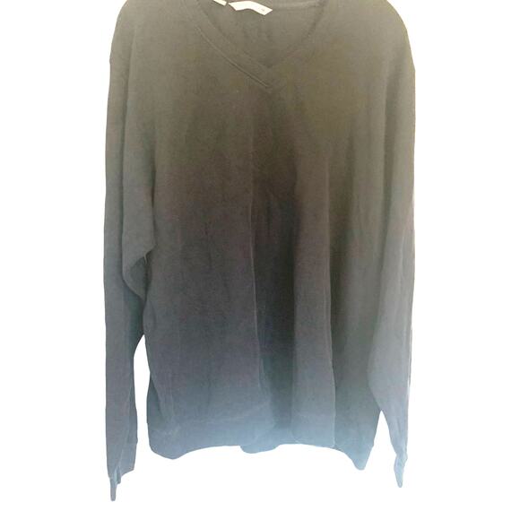 Cutter & Buck Pullover Sweater Mens XL Blue V Neck Long Sleeve Business Casual - Picture 1 of 8